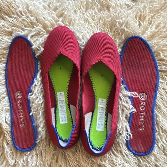 Rothy's The Flat - Scooter Red  Size 8.5 - Picture 8 of 9